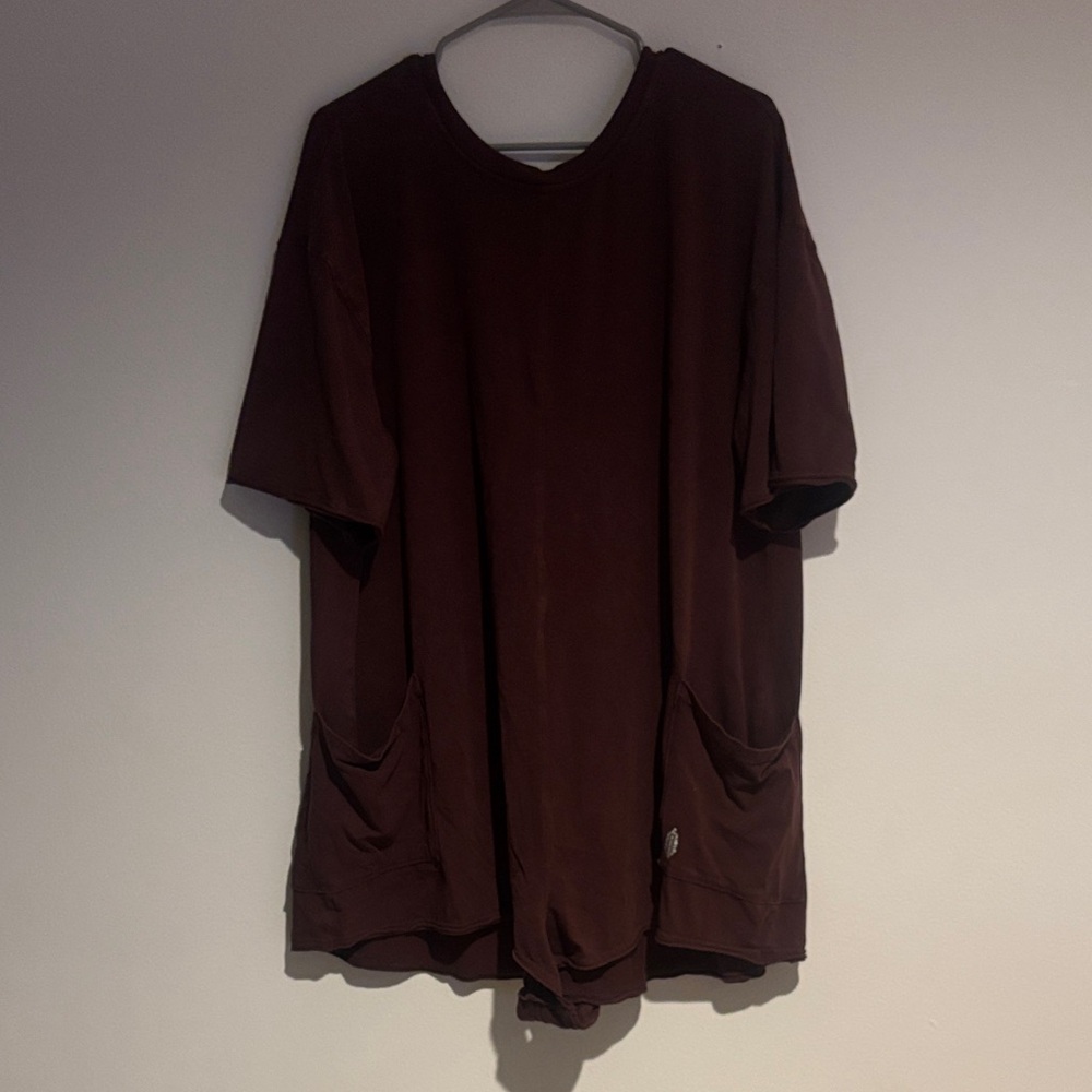 FP Movement by Free People Maroon Romper